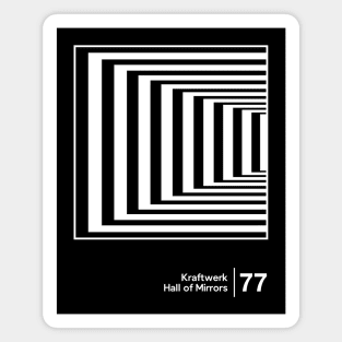 Hall of Mirrors  - Minimalist Graphic Design Artwork Magnet